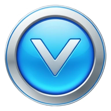 A blue tick verification badge  sticker