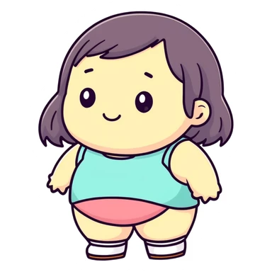 Make it chubbie girl sticker