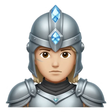 crystal-armored warrior sticker