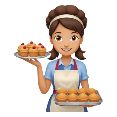 Baked girl sticker