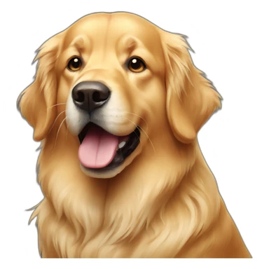 Stink golden retriever sticker