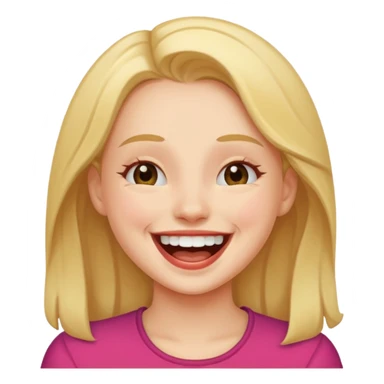 Girl laughing  sticker