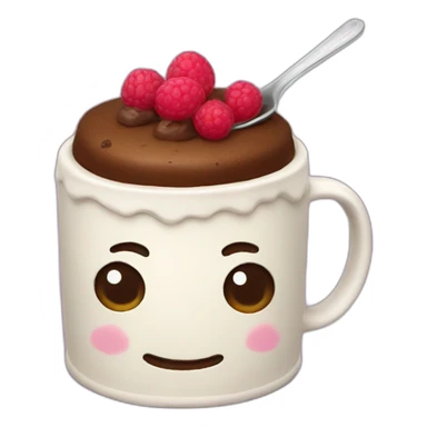 Mug cake sticker