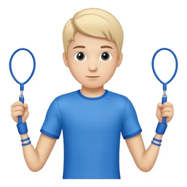 Boy with single Skipping Rope sticker