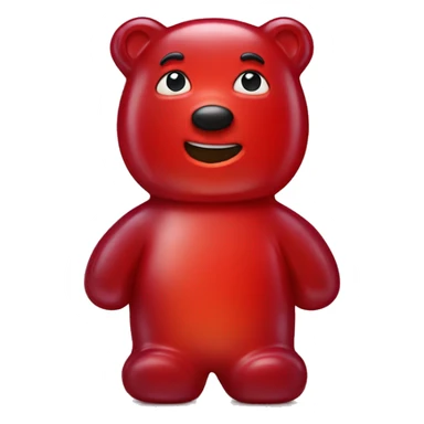 Red Gummy bear sticker