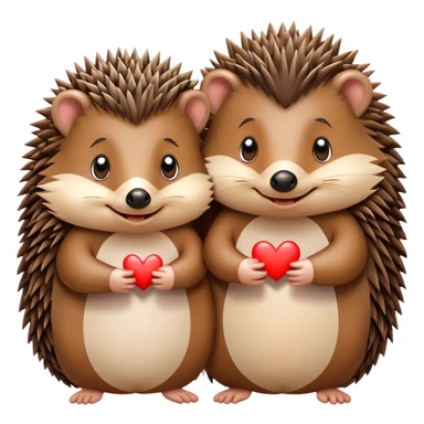 hedgehog say i love you tu other hedgehog sticker
