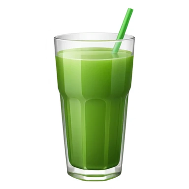 a glass of green juice, minimal, simple, clear sticker