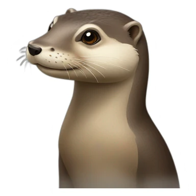 Loutre sur cheval sticker