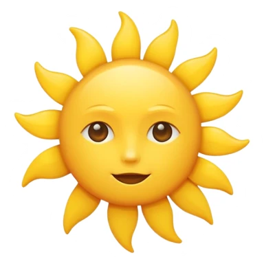 minimalist sun without extra symbols sticker