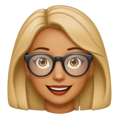 woman with joke glasses sticker