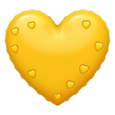 yellow heart with a dotted border sticker
