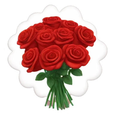 Red Roses bouquet sticker
