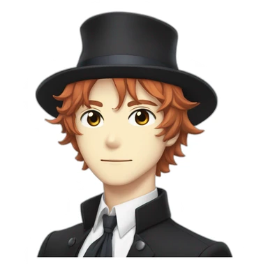 Chuuya bsd anime sticker