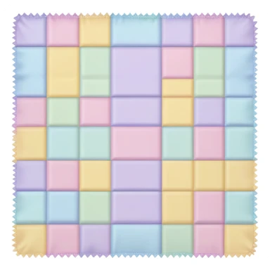 Checkered pastel plaid squares thin blanket  sticker