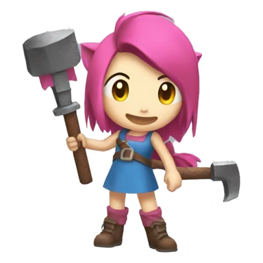 amy rose hammer sticker