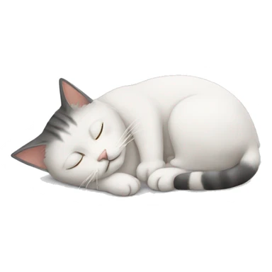 Sleeping cat sticker
