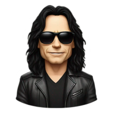 Tommy wiseau with sunglasses sticker
