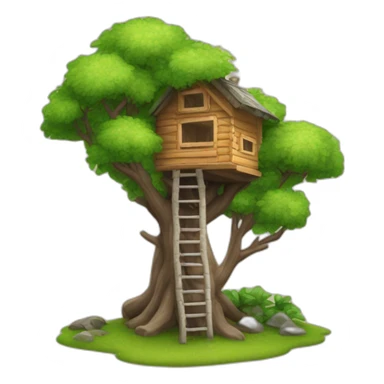 Cabane dans les arbres sticker