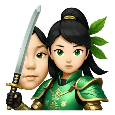 Emerald Samurai sticker