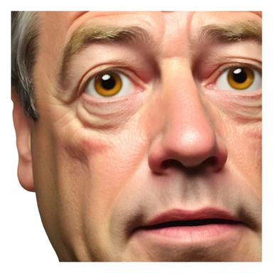 Nigel Farage side profile Pog expression sticker