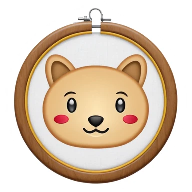 embroidery hoop sticker