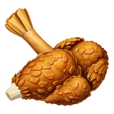 fried chicken drumstick sticker