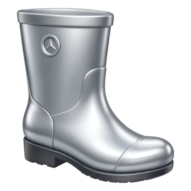 all silver toy boot sticker