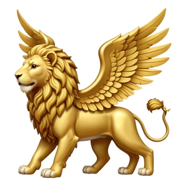 Winged lion sticker