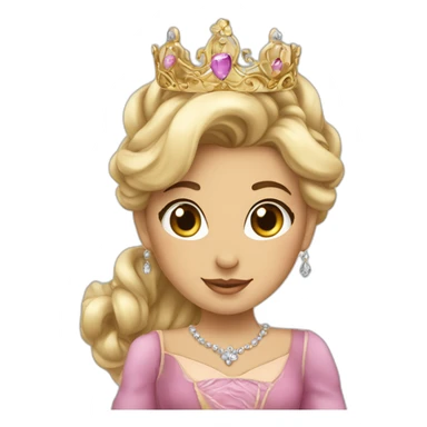 princesse avec un ecureuille sticker