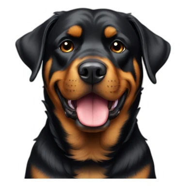 Rottweiller and golden sticker