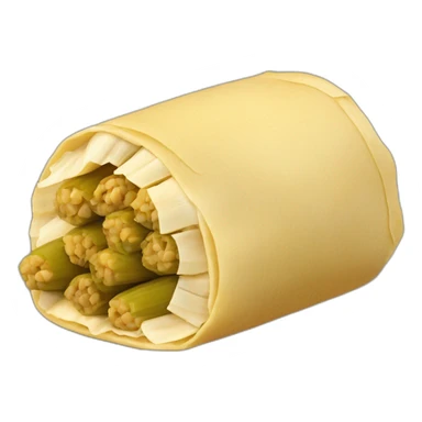 Un tamal con logo de tamales monroy sticker