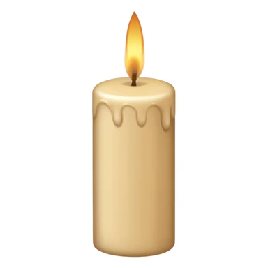 The candle is beige sticker