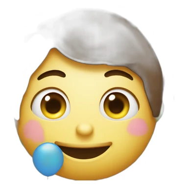 party, yum, upside down face, sob sticker