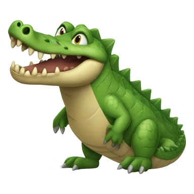 Crocodile in touxito playing tannis sticker