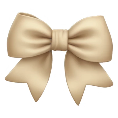 Beige bow  sticker