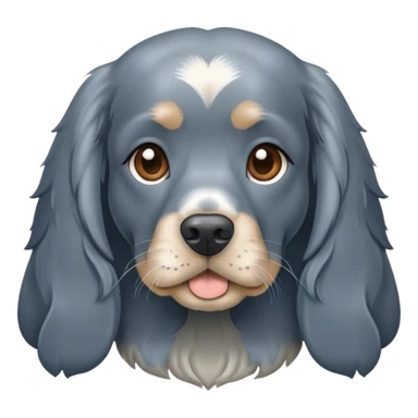 blue roan english cocker spaniel sticker