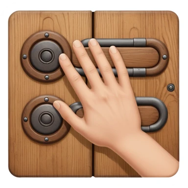 hand knock the door sticker