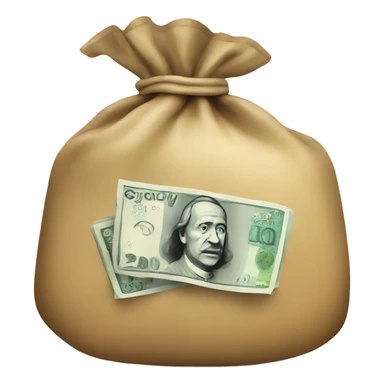 bag of australian dollars sticker