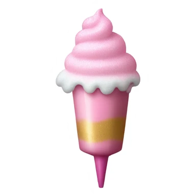 cotton candy milkshake with glitter  sticker