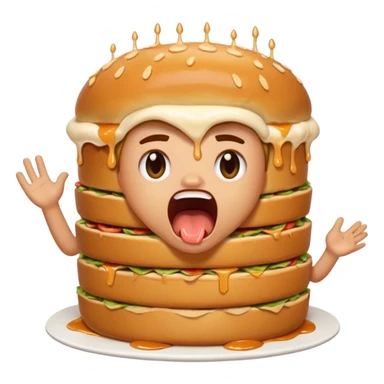 Kai Cenat yelling at torta sticker