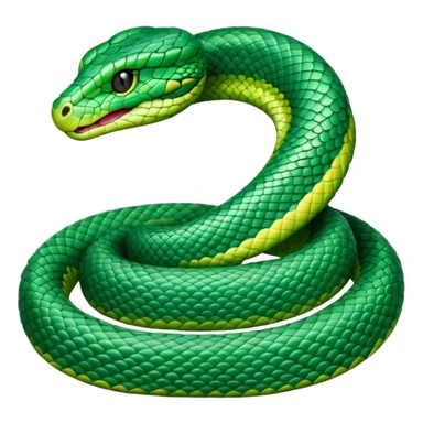 green viper cute sticker