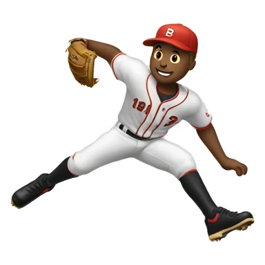 baseball player sliding sticker