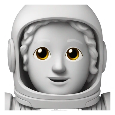 Greek statue of an astronaut sticker