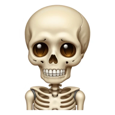 Squelette qui pleure sticker