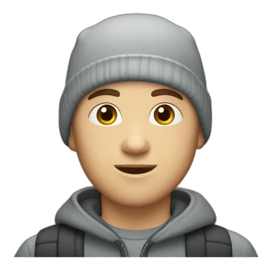 a-28-years-old-bald-caucasian-boy-with-a-beanie sticker