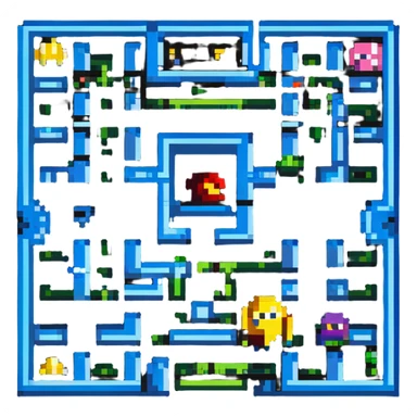 Pac-Man character sticker