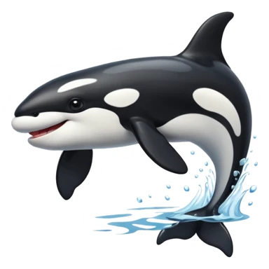 freindly orca emoji sticker