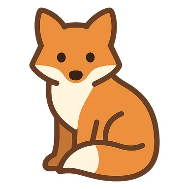 Fox sticker