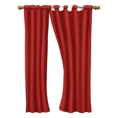 Red curtains  sticker