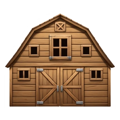 barn (iOS emoji style) sticker
